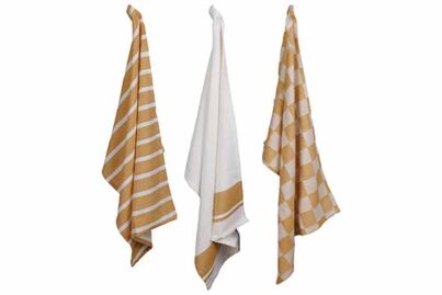 Stoff Keukendoek Amber Gold&nbsp;<br />50 x 70 cm · katoen · 3 assorti