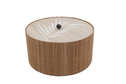Doosje met Deksel Bruin&nbsp;<br />&Oslash; 14,8 x 8 cm · hout